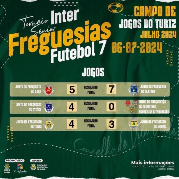 Torneio InterFreguesias - 06 de julho 