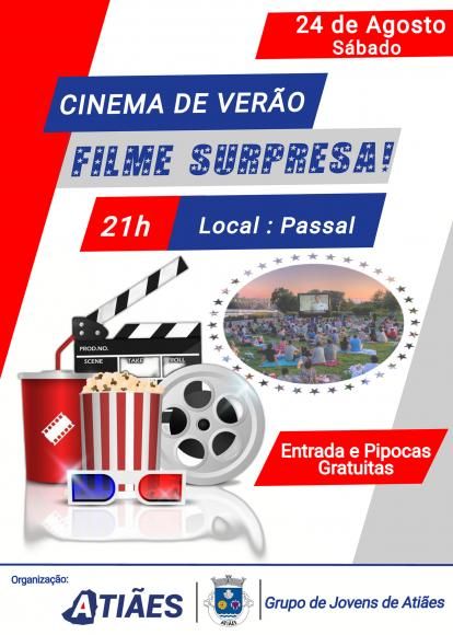 Cinema ao AR LIVRE em Atiães - 24 de agosto