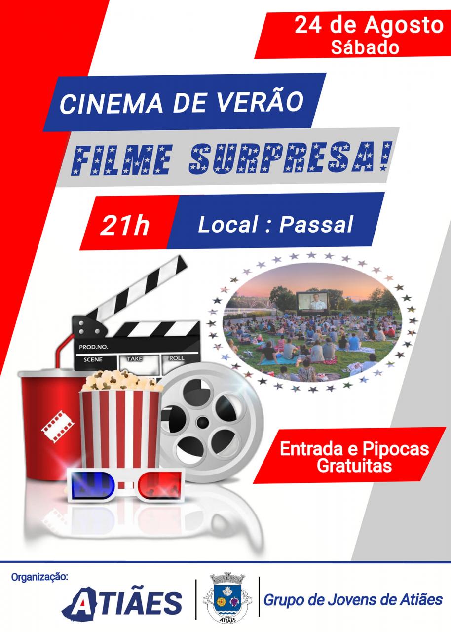 Cinema ao AR LIVRE - 24 de agosto